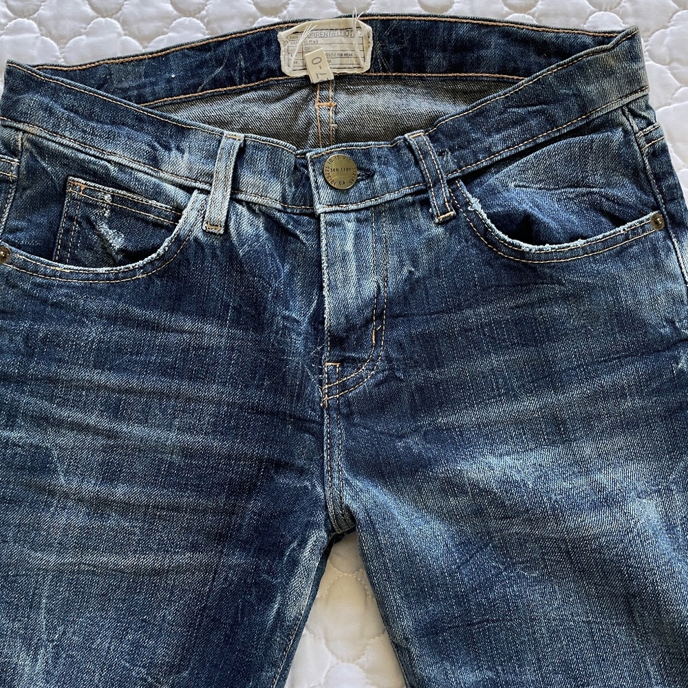 Current-Elliott The Rolled Skinny‎ Write-On Jeans Size 27 - Picture 5 of 9